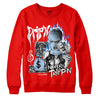 Jordan 11 Retro Cherry DopeSkill Varsity Red Sweatshirt Drip'n Never Tripp'n Graphic Streetwear