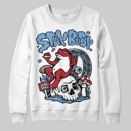 Jordan 12 Retro 'Melo' DopeSkill Sweatshirt Stay Busy Graphic Streetwear - White