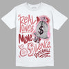 Valentine's Day Collection DopeSkill T-Shirt Real Ones Move In Silence Graphic Streetwear - White