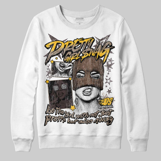 SoleFly x Air Jordan 12 Retro SP 'Cafecito/Baroque Brown' DopeSkill Sweatshirt Pretty Girl Swag Graphic Streetwear - WHite