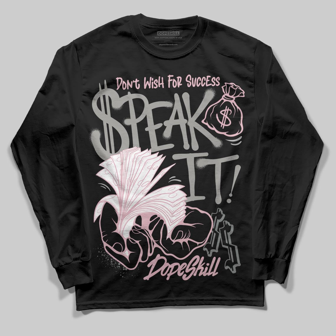 Air Max 95 OG “Pink Foam” DopeSkill Long Sleeve T-Shirt Speak It Graphic Streetwear - Black