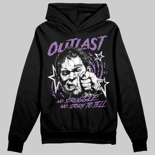 PURPLE Sneakers DopeSkill Hoodie Outlast Graphic Streetwear - Black