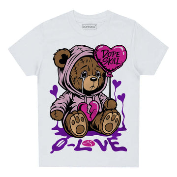 Pink Sneakers DopeSkill Toddler Kids T-shirt Broken Bear Graphic Streetwear - White