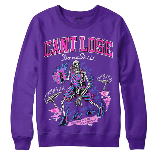 Jordan 13 Court Purple DopeSkill Sweatshirt Cant Lose Graphic Streetwear
