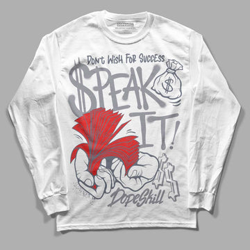 Jordan 14 Retro 'Stealth' DopeSkill Long Sleeve T-Shirt Speak It Graphic Streetwear - White