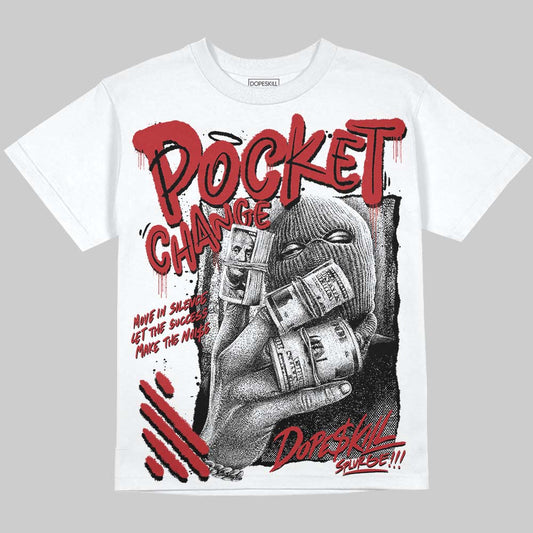 Jordan 12 Retro Flu Game (2025) DopeSkill Oversize Print T-Shirt Pocket Change Graphic Streetwear