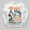 SoleFly x Air Jordan 3 “Fruits Of Our Labor” DopeSkill Long Sleeve T-Shirt Broken Bones Graphic Streetwear - White
