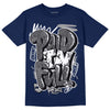 Jordan 3 "Midnight Navy" DopeSkill Navy T-shirt New Paid In Full Graphic Streetwear