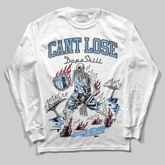Jordan 12 Retro 'Melo' DopeSkill Long Sleeve T-Shirt Cant Lose Graphic Streetwear - White