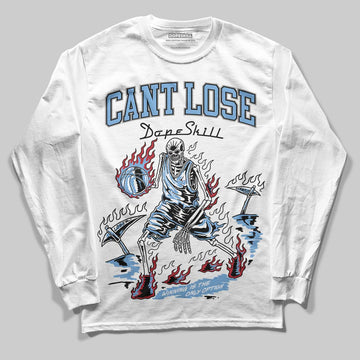 Jordan 12 Retro 'Melo' DopeSkill Long Sleeve T-Shirt Cant Lose Graphic Streetwear - White