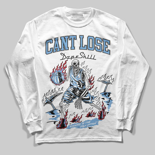 Jordan 12 Retro 'Melo' DopeSkill Long Sleeve T-Shirt Cant Lose Graphic Streetwear - White