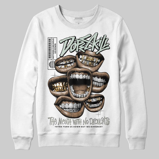 Jordan 1 Retro Low OG Year of the Snake (2025) DopeSkill Sweatshirt The Mouth With No Droughts Graphic Streetwear - White