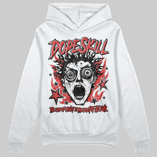 Jordan 6 “Reverse Infrared” DopeSkill Hoodie Sweatshirt Root of Evil Graphic Streetwear - White