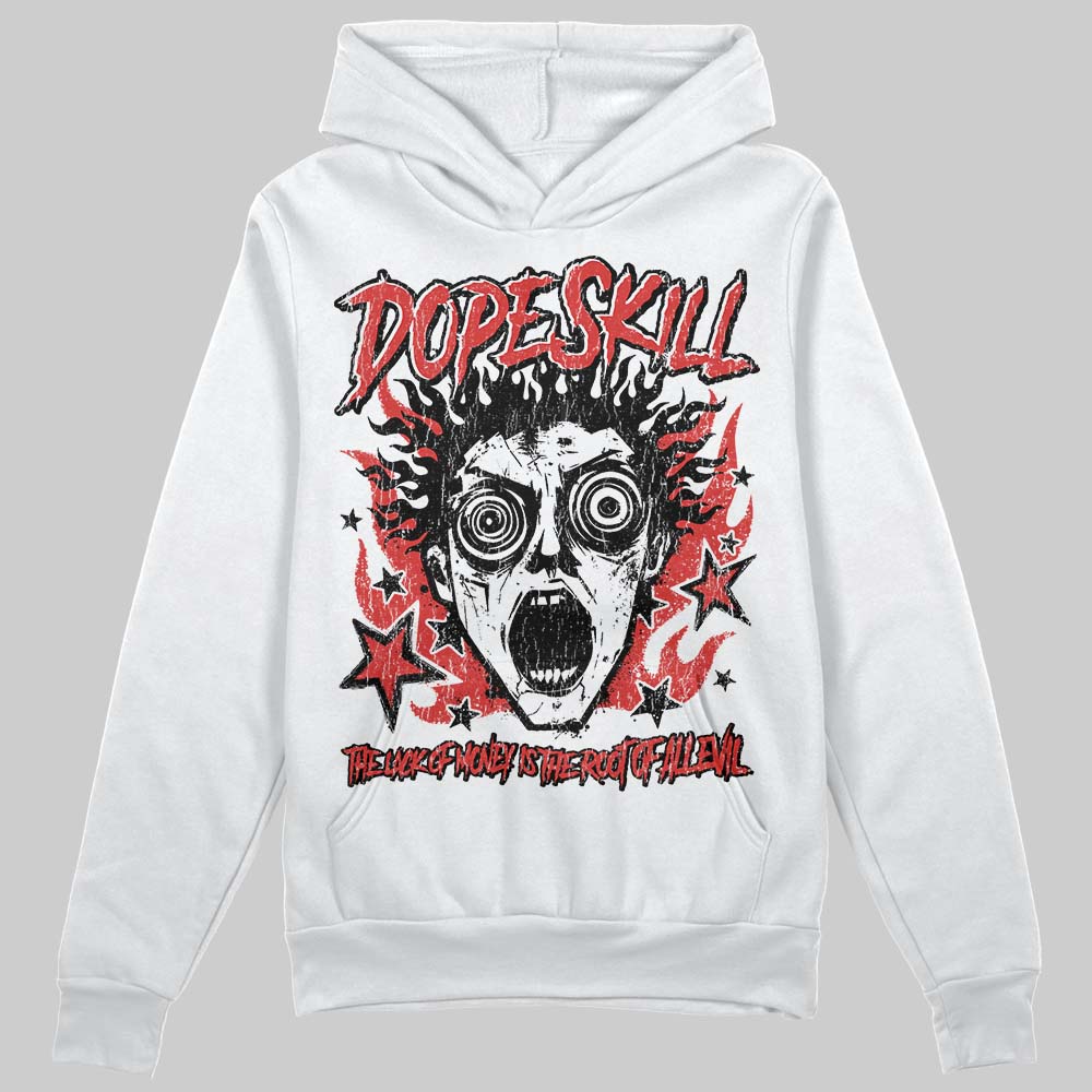 Jordan 6 “Reverse Infrared” DopeSkill Hoodie Sweatshirt Root of Evil Graphic Streetwear - White