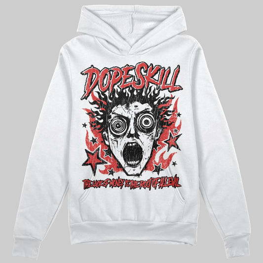 Jordan 6 “Reverse Infrared” DopeSkill Hoodie Sweatshirt Root of Evil Graphic Streetwear - White