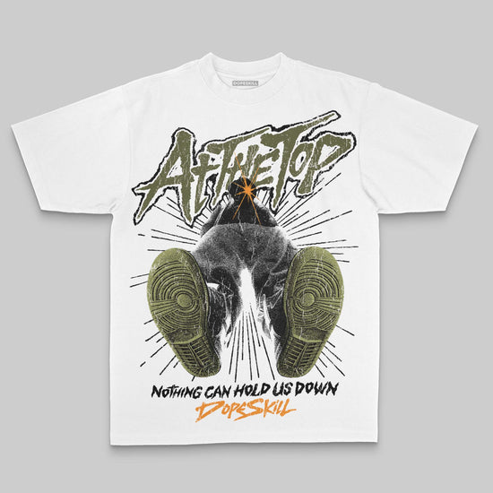 Olive Oversize Print Nothing Can Hold US Down DopeSkill Graphic Premium T-shirt Streetwear - White