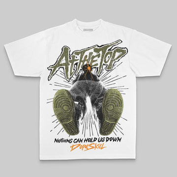 Olive Oversize Print Nothing Can Hold US Down DopeSkill Graphic Premium T-shirt Streetwear - White