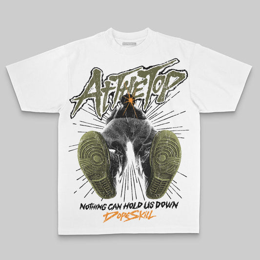 Olive Oversize Print Nothing Can Hold US Down DopeSkill Graphic Premium T-shirt Streetwear - White