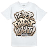 Jordan 5 SE “Sail” DopeSkill T-Shirt Never Forget Loyalty Graphic Streetwear - White 