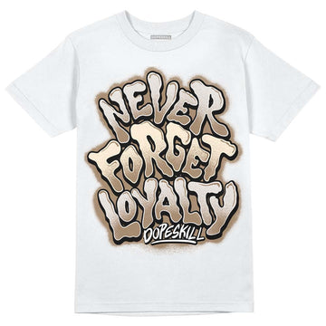 Jordan 5 SE “Sail” DopeSkill T-Shirt Never Forget Loyalty Graphic Streetwear - White 