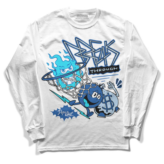 Jordan 11 Low “Space Jam” DopeSkill Long Sleeve T-Shirt Break Through Graphic Streetwear - White