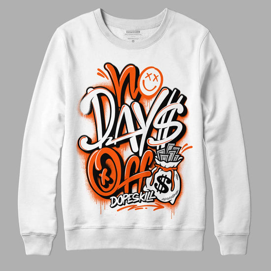 MSCHF Super Normal 2 Orange Milk DopeSkill Sweatshirt No Days Off Graphic Streetwear - White