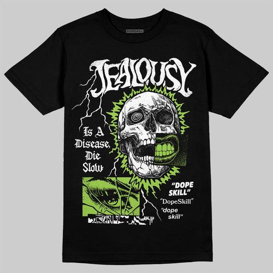 Neon Green Sneakers DopeSkill T-Shirt Jealousy Graphic Streetwear - Black