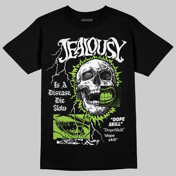 Neon Green Sneakers DopeSkill T-Shirt Jealousy Graphic Streetwear - Black