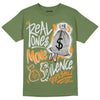 Jordan 5 "Olive" DopeSkill Olive T-Shirt Real Ones Move In Silence Graphic Streetwear 