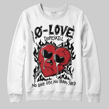 Nigel Sylvester x Jordan 1 Low OG “Nitro” DopeSkill Sweatshirt Crying Heart Graphic Streetwear - White