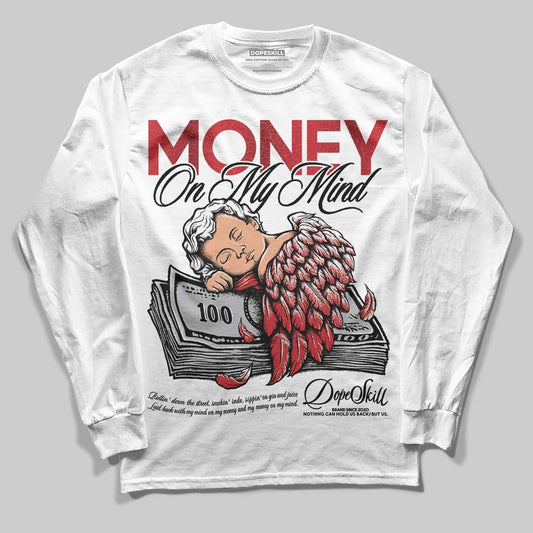 Jordan 1 High OG “Ruby” DopeSkill Long Sleeve T-Shirt MOMM Graphic Streetwear - White