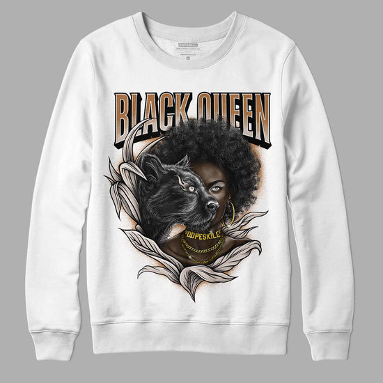 Jordan 3 Retro Palomino DopeSkill Sweatshirt New Black Queen Graphic Streetwear - White