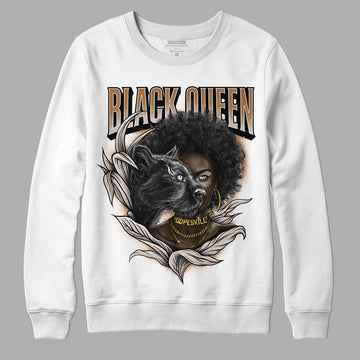 Jordan 3 Retro Palomino DopeSkill Sweatshirt New Black Queen Graphic Streetwear - White