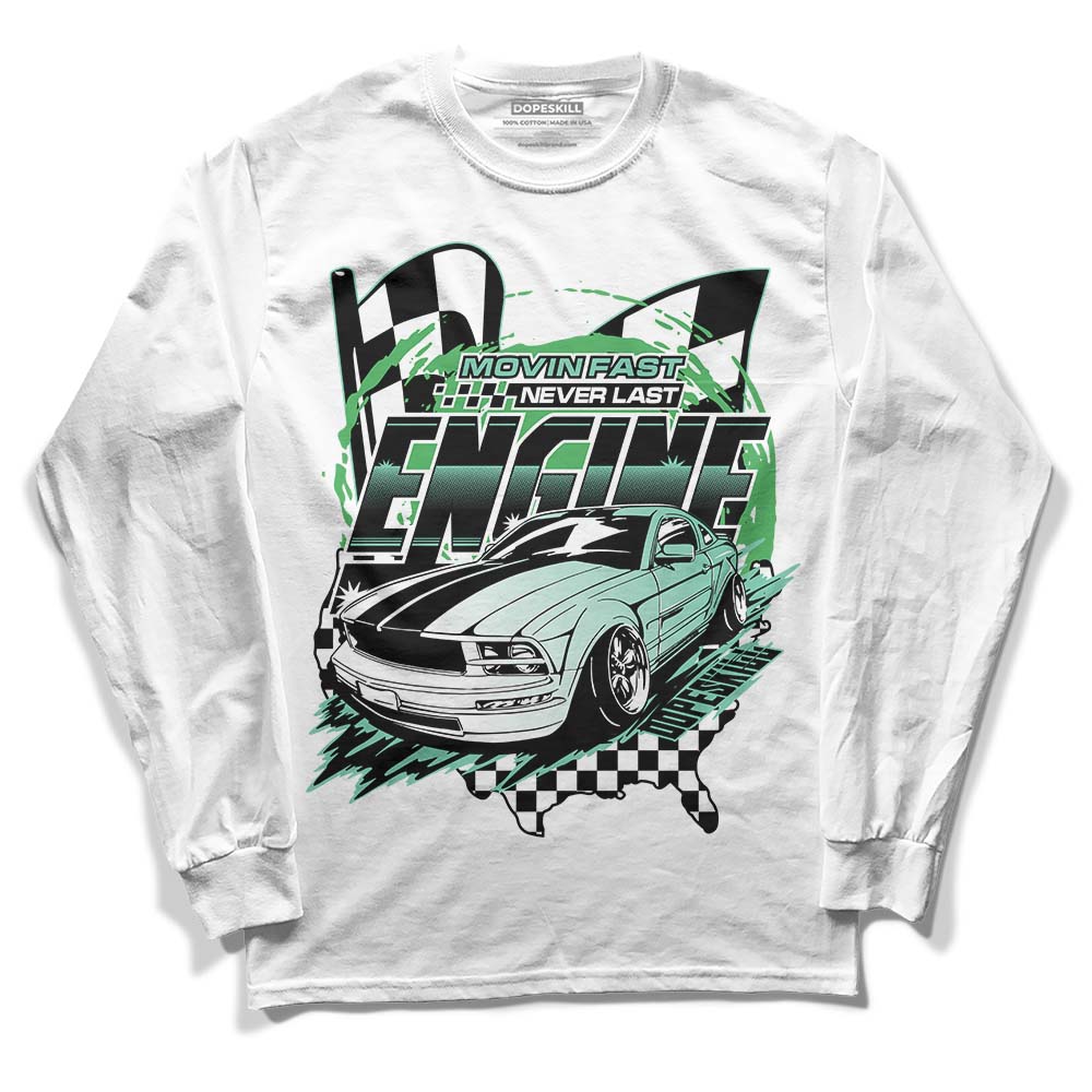 Jordan 1 High OG Green Glow DopeSkill Long Sleeve T-Shirt ENGINE Tshirt Graphic Streetwear - White