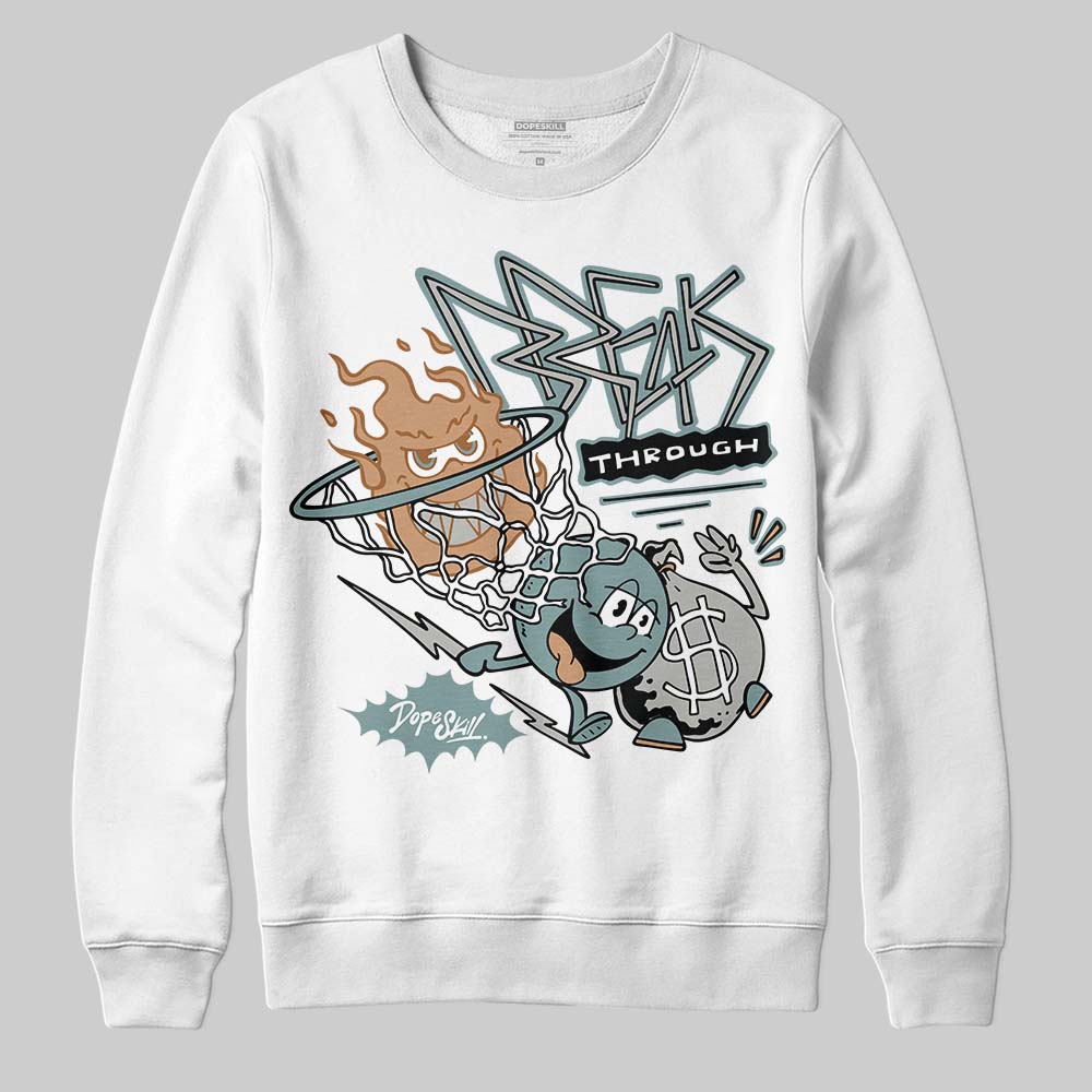 Nike Air Max 1 Low Poly “Adventure” DopeSkill Sweatshirt Break Through Graphic Streetwear - White 