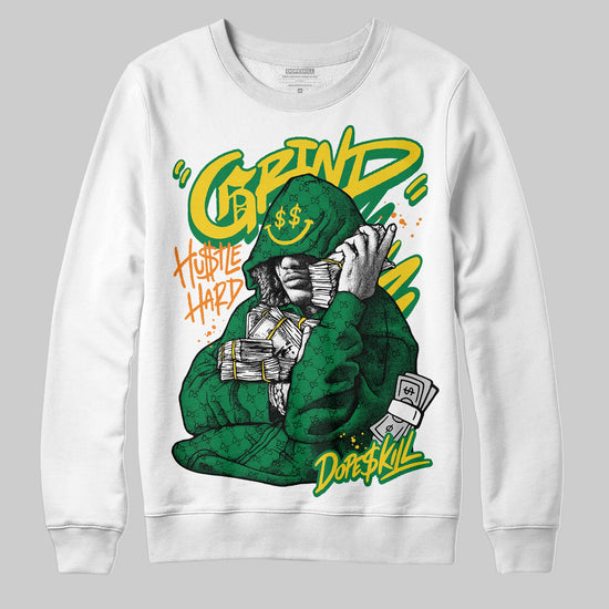 Green  Sneakers DopeSkill Sweatshirt Grind Pray Graphic Streetwear - White 