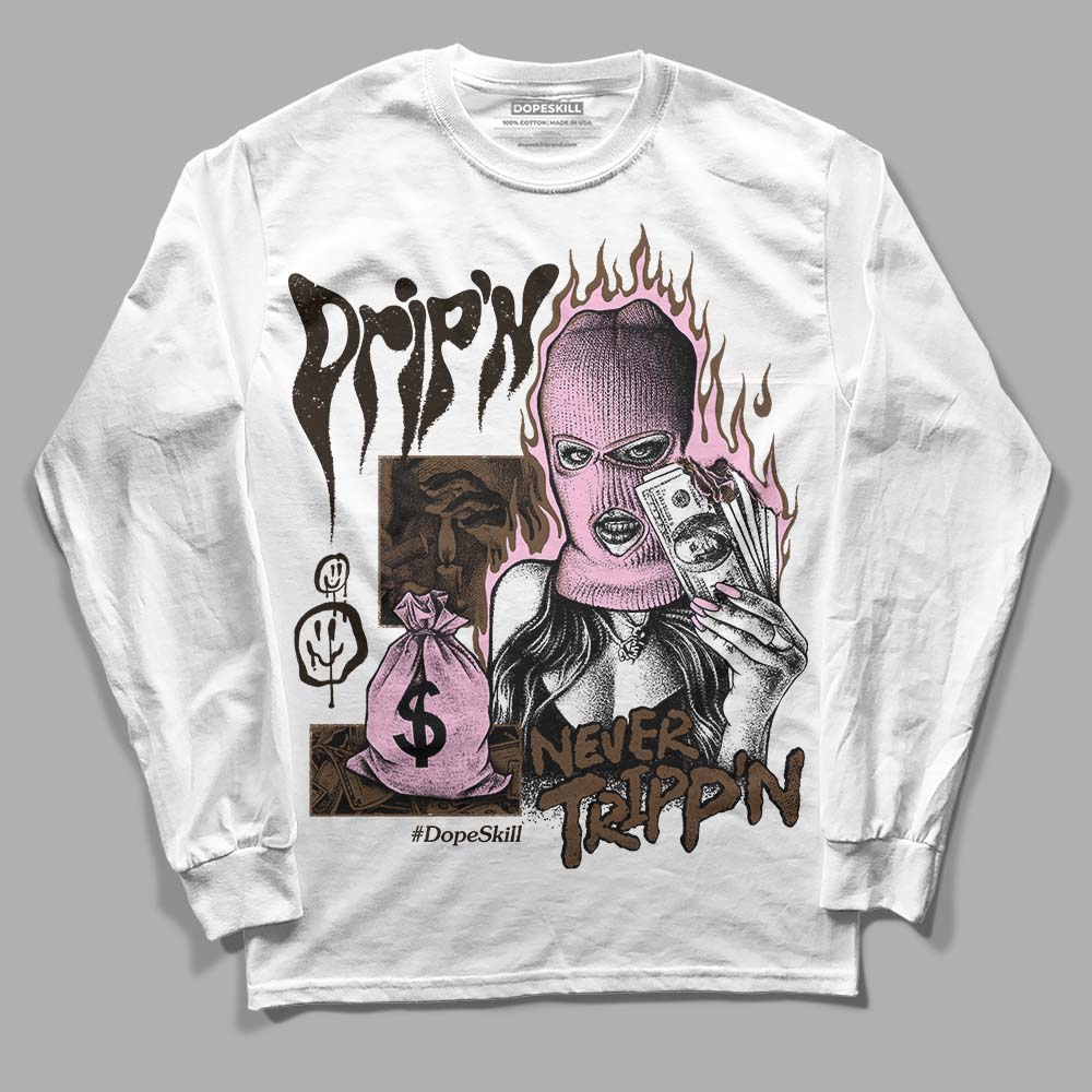 Jordan 11 Retro Neapolitan DopeSkill Long Sleeve T-Shirt Drip'n Never Tripp'n Graphic Streetwear