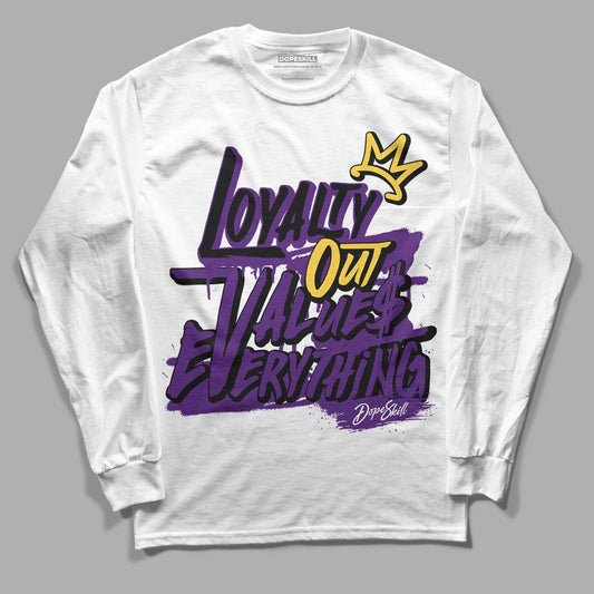 Jordan 12 “Field Purple” DopeSkill Long Sleeve T-Shirt LOVE Graphic Streetwear - White