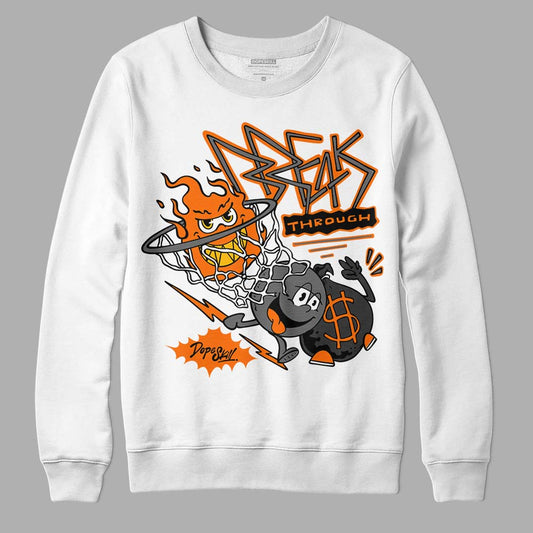 Jordan 3 Retro 'Fear Pack' DopeSkill Sweatshirt Break Through Graphic Streetwear - White