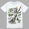 Jordan 4 Retro SE Craft Medium Olive DopeSkill T-Shirt Gettin Bored With This Money Graphic Streetwear - White