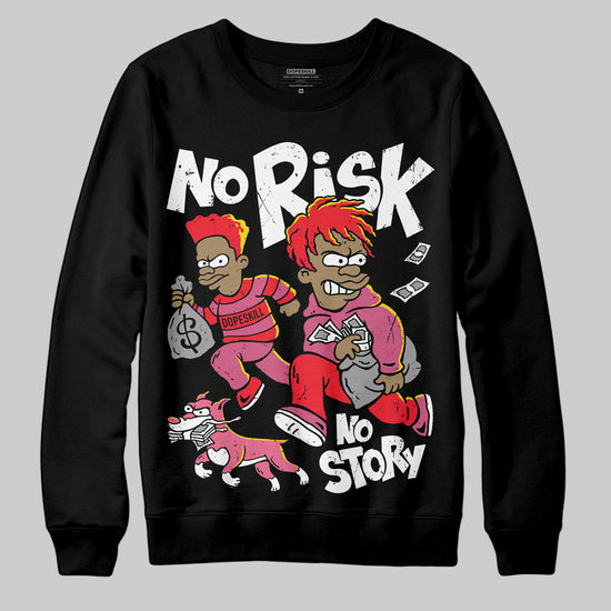 Diesel Pink S - Serendipity Pro-X1 Trainers DopeSkill Sweatshirt No Risk No Story Graphic Streetwear - Black