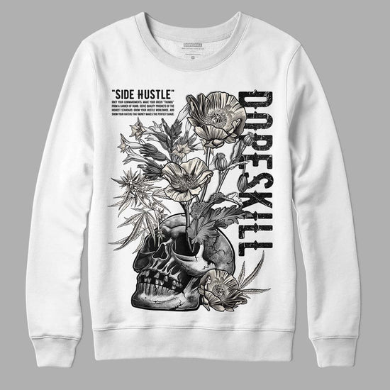 Jordan 3 “Off Noir” DopeSkill Sweatshirt Side Hustle Graphic Streetwear - White