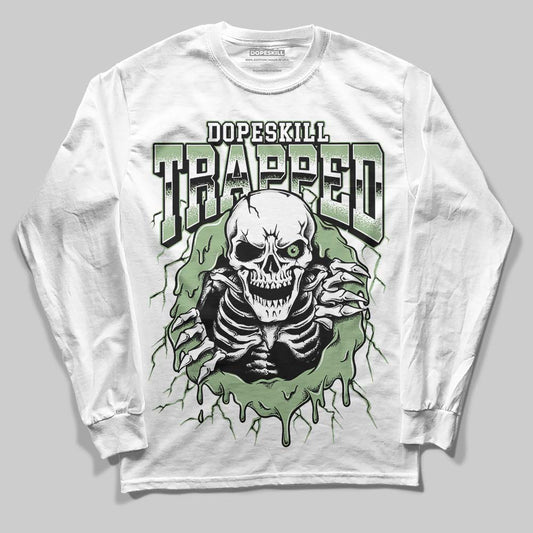 Jordan 4 Retro “Seafoam” DopeSkill Long Sleeve T-Shirt Trapped Halloween Graphic Streetwear - White