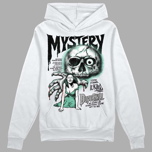 Jordan 3 "Green Glow" DopeSkill Hoodie Sweatshirt Mystery Ghostly Grasp Graphic Streetwear - White 