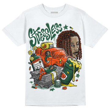 Dunk Low Team Dark Green Orange DopeSkill T-Shirt Stressless Graphic Streetwear - WHite