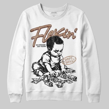 Harris Tweed x Wmns Dunk Low 'Sesame' DopeSkill Sweatshirt Flexin' Graphic Streetwear - White 