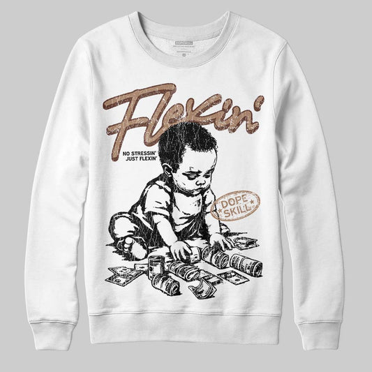 Harris Tweed x Wmns Dunk Low 'Sesame' DopeSkill Sweatshirt Flexin' Graphic Streetwear - White 