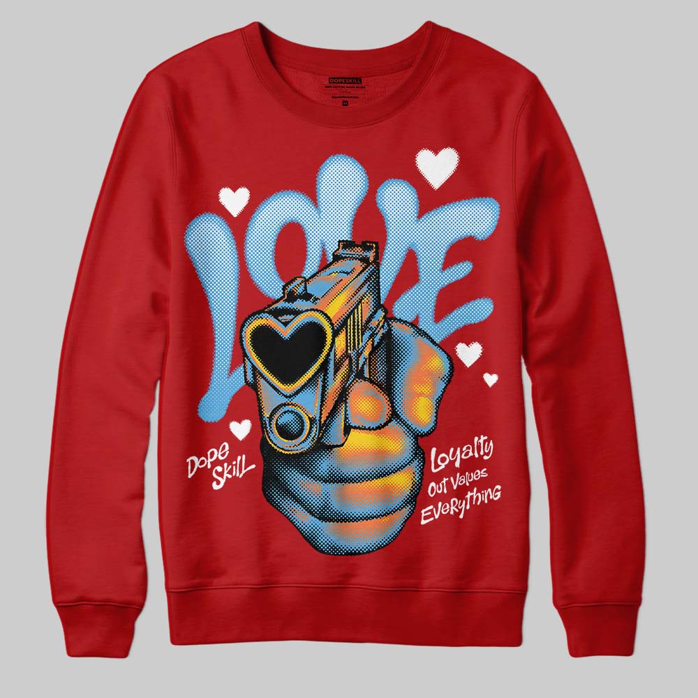Jordan 11 Retro Cherry DopeSkill Sweatshirt Love Shot Graphic Streetwear - Red