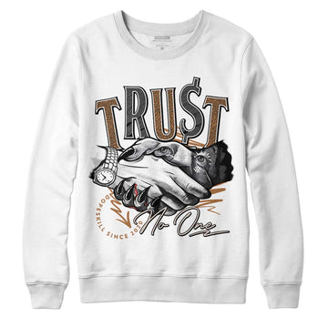 Jordan 3 Retro Palomino DopeSkill Sweatshirt Trust No One Graphic Streetwear - White