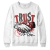 Jordan 9 Retro Gym Red DopeSkill Sweatshirt Trust No One Graphic Streetwear - White 